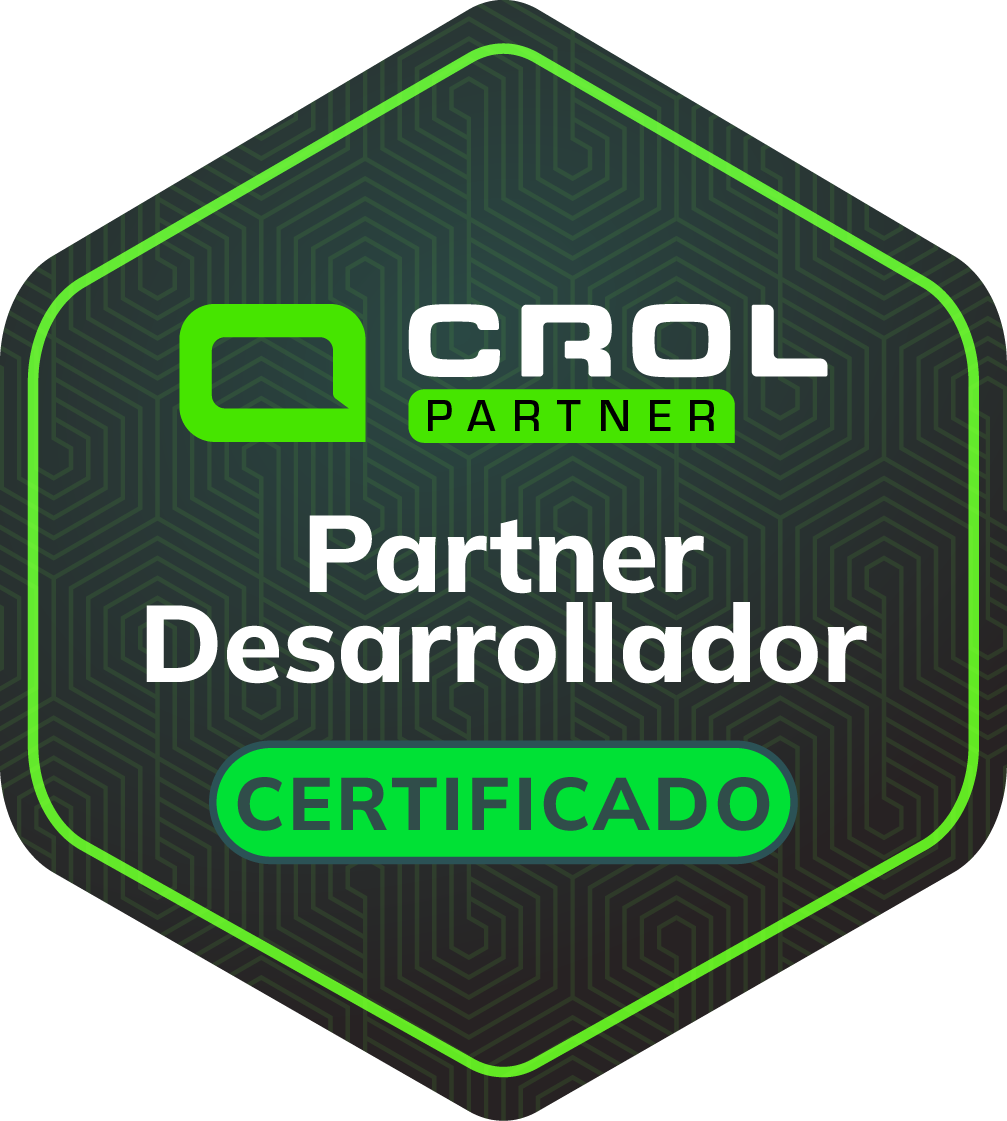 Insignia Partner Desarrollador de Crol · Certificado
