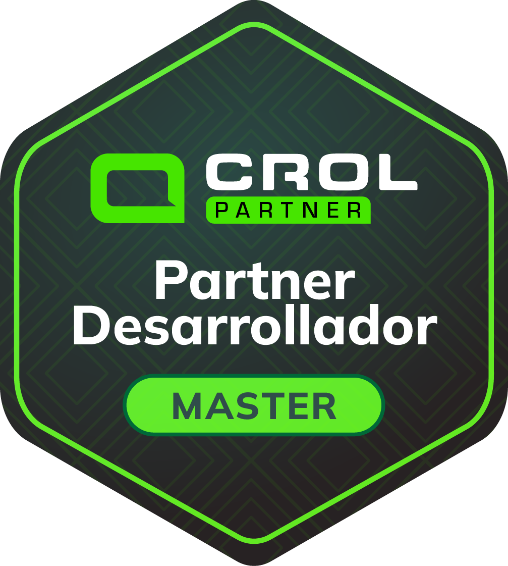 Insignia Partner Desarrollador de Crol · Master